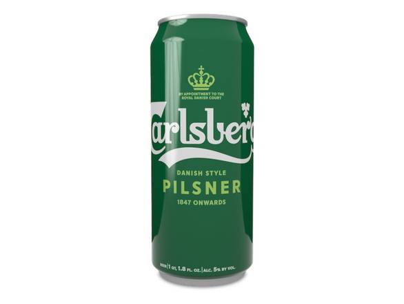 Order Carlsberg Danish Pilsner - 4x 16.9oz Cans food online from Sky Liquors store, Chicago on bringmethat.com