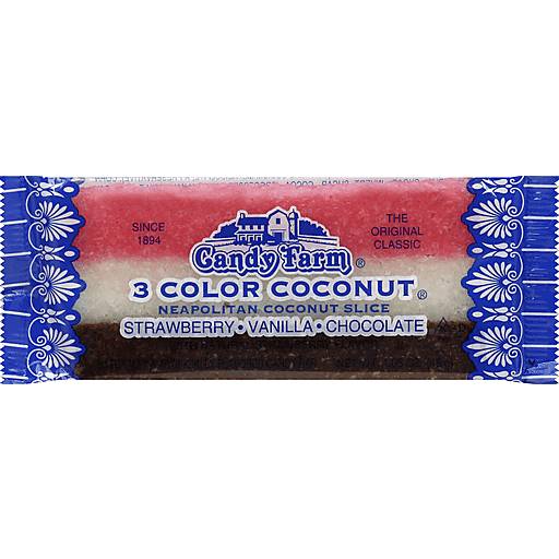Order 3 Color Coconut Strawberry Vanilla Chocolate food online from Exxon Food Mart store, Port Huron on bringmethat.com