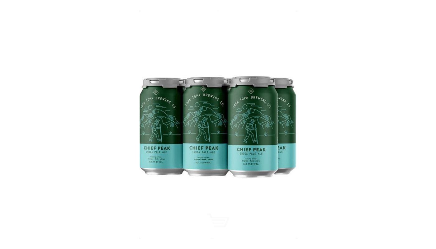 Order Topa Topa Brewing Co. Chief Peak IPA 6 Pack 12 oz Cans food online from Dimension Liquor store, Lake Forest on bringmethat.com