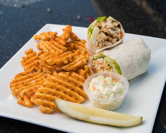 Order Chicken Caesar Wrap food online from Skores Pizza & Grill store, Harwood Heights on bringmethat.com