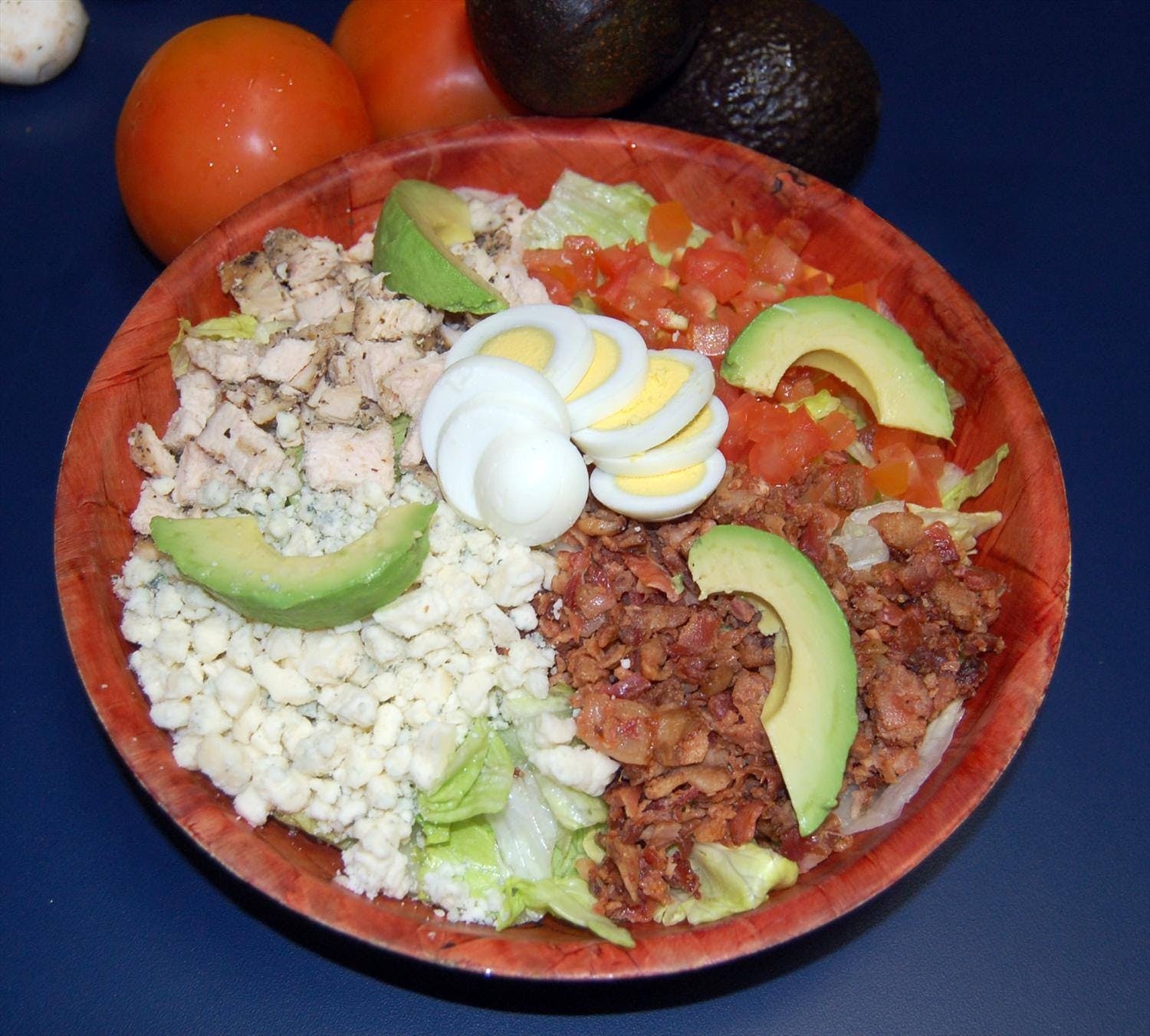 Order Cobb Salad - Small (Serves 1-2) food online from Pepz Pizza store, Anaheim on bringmethat.com
