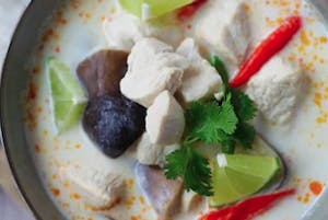 Order Coconut Soup (Tom Ka) food online from South Sea Thai Kitchen store, Abington on bringmethat.com