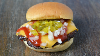 Order Cheeseburger food online from Boxcar Burgers store, Ronkonkoma on bringmethat.com