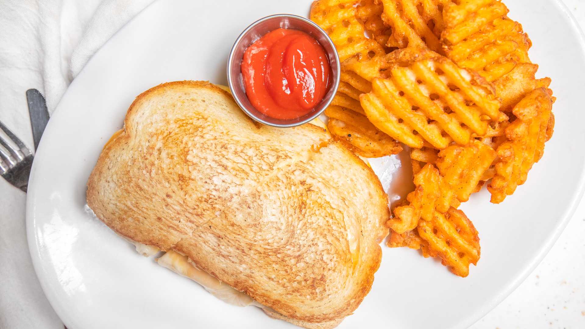 Order Adult Grilled Cheese Sandwich food online from The Over/Under Bar & Grill store, Saint Louis on bringmethat.com