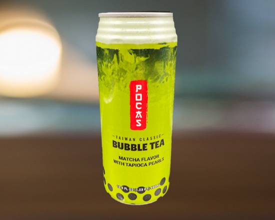 Order Pocas Bubble Tea - Matcha Green Tea 16.5 oz food online from Thai Curry store, Arlington on bringmethat.com
