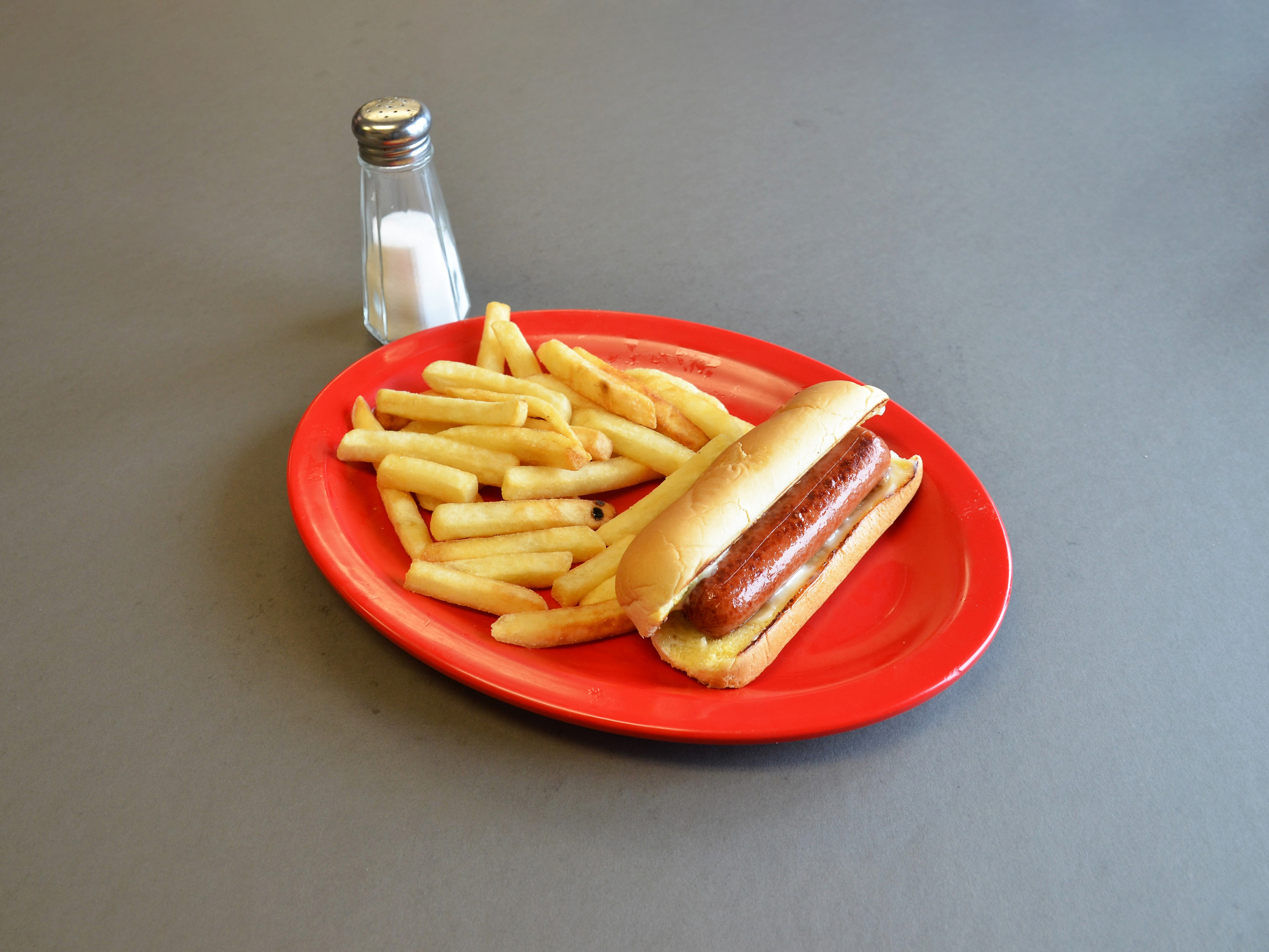 Order Kids Hot Dog and Fries food online from Las Brazas Taqueria store, Lafayette on bringmethat.com