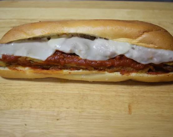 Order Eggplant Parmigiana Sub food online from Cuzino's Family Kitchen store, Northeast on bringmethat.com