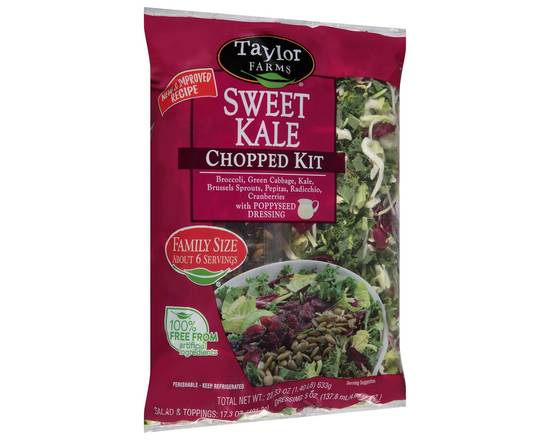 Order Taylor Farms · Sweet Kale Chopped Kit Family Size (23 oz) food online from Safeway store, Vallejo on bringmethat.com