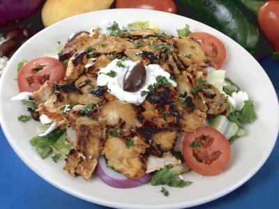 Order Plaka Chicken Salad food online from Plaka Greek Cafe store, Georgetown on bringmethat.com