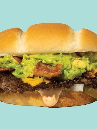 Order Sapnap's Burger food online from Man Vs Fries store, San Francisco on bringmethat.com