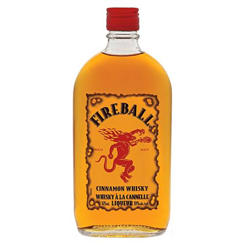 Order Fireball Cinnamon Whisky - 375ml/Single food online from Bottle Shop & Spirits store, Los Alamitos on bringmethat.com