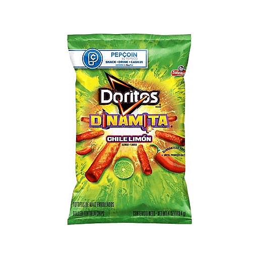 Order Doritos Dinamita Chile Limon Rolled Tortilla Chips  (4 OZ) 133582 food online from BevMo! store, Milpitas on bringmethat.com