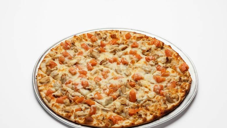 Order Chicken Alfredo Pizza-Small food online from Carbone's Pizzeria store, Woodbury on bringmethat.com