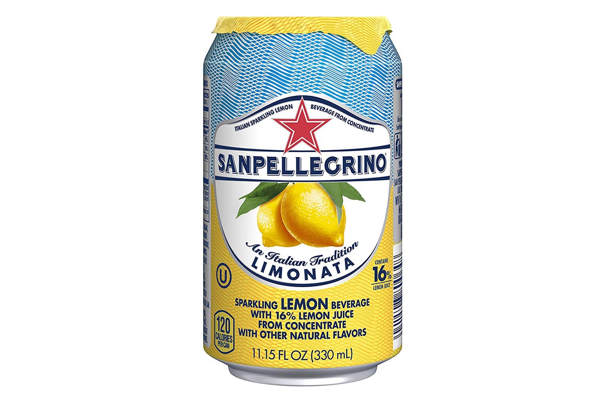 Order SAN PELLEGRINO LIMONATA CAN food online from Macaroni Grill store, Colorado Springs on bringmethat.com