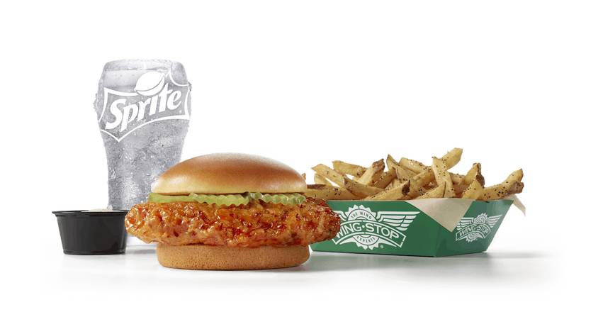 Order NEW! Chicken Sandwich Combo food online from Wingstop store, Prosper on bringmethat.com