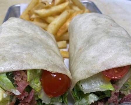 Order Chopped BLT Wrap food online from The Beer Market store, Rochester on bringmethat.com