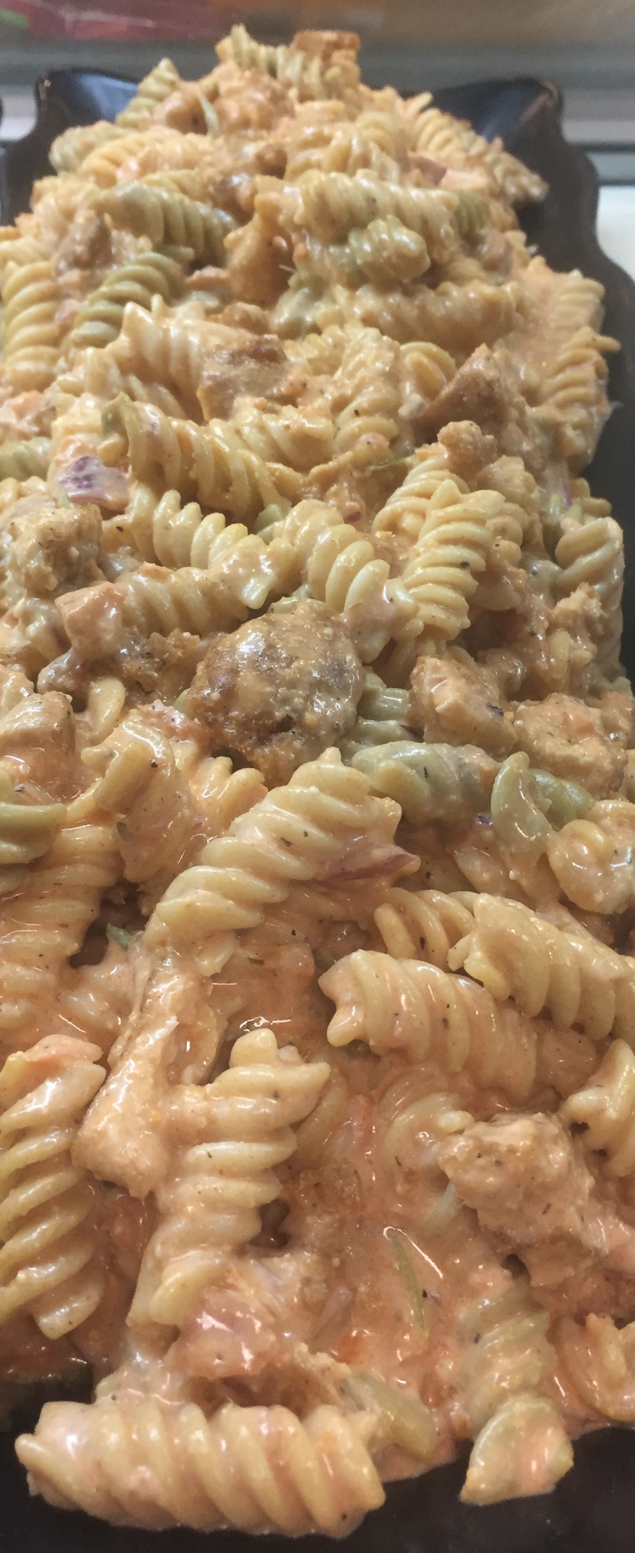 Order Buffalo Chicken Deli Pasta Salad food online from Due Fratelli store, New Windsor on bringmethat.com