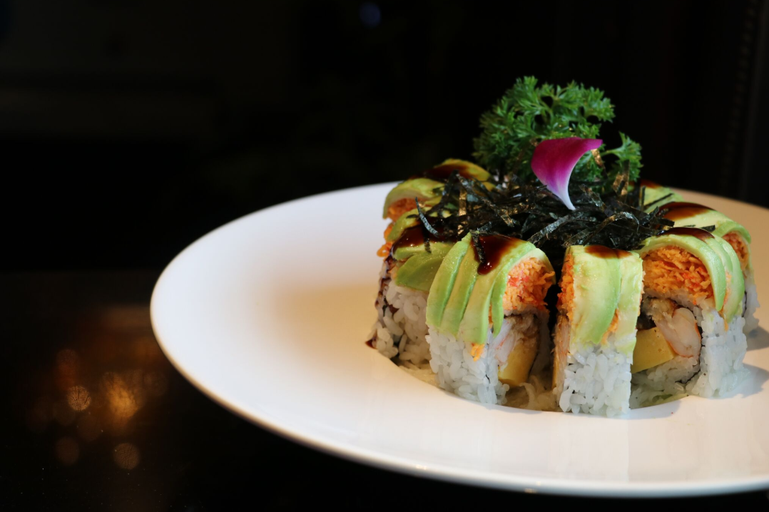 Order Caterpillar Roll food online from Sushi Sakura Express store, Houston on bringmethat.com