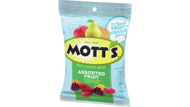 Order Mott'S Fruit Snacks Assorted Fruit - 8 Ct food online from Exxon Constant Friendship store, Abingdon on bringmethat.com