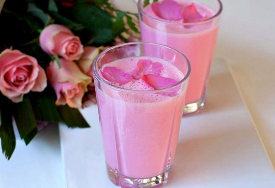 Order Rose Lassi food online from Mithai Indian Cafe store, Cary on bringmethat.com