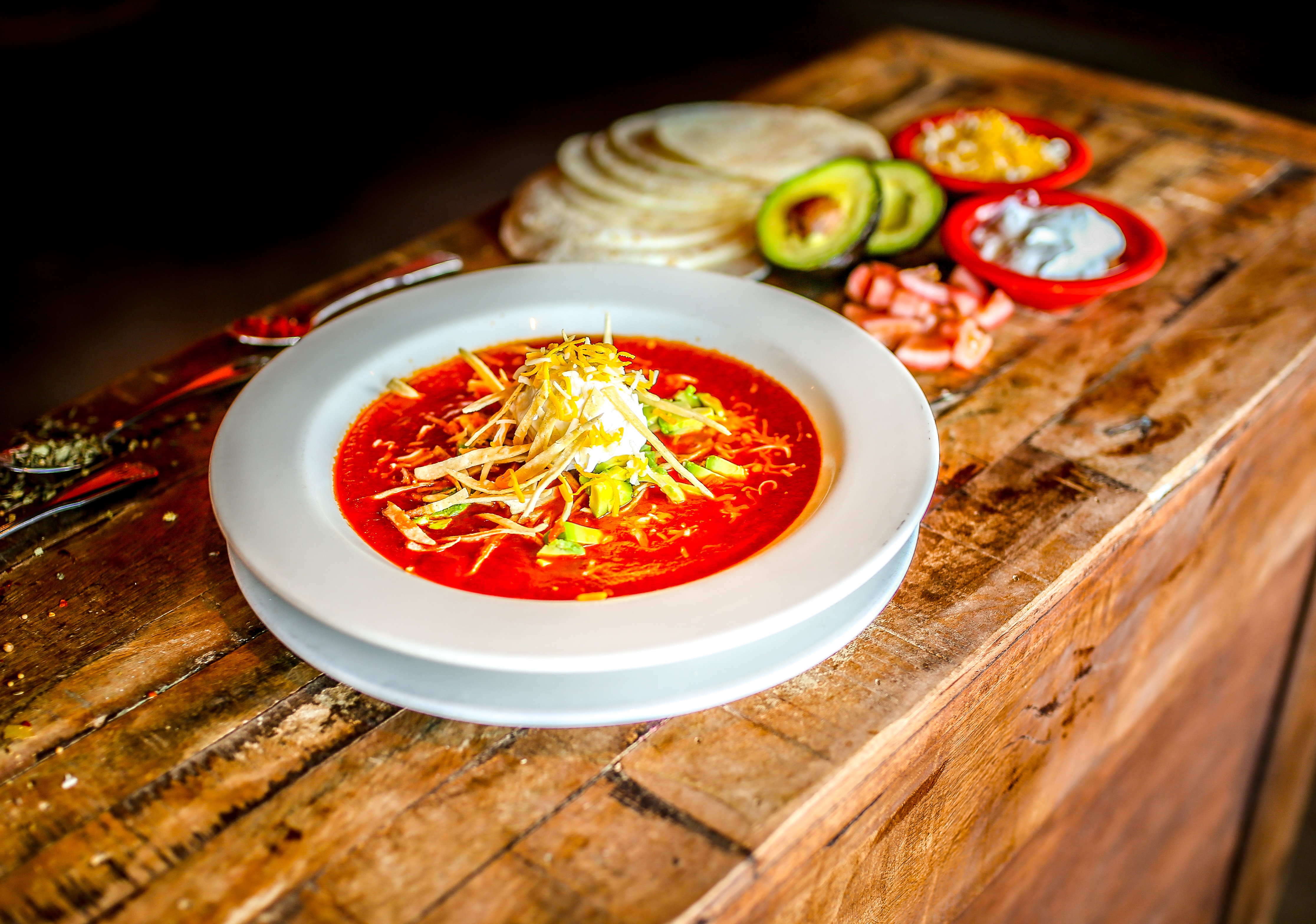 Order Chicken Tortilla Soup food online from Carlos Miguel store, Littleton on bringmethat.com