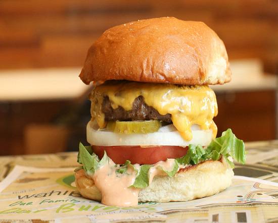 Order The Our Burger food online from Wahlburgers store, Huntsville on bringmethat.com