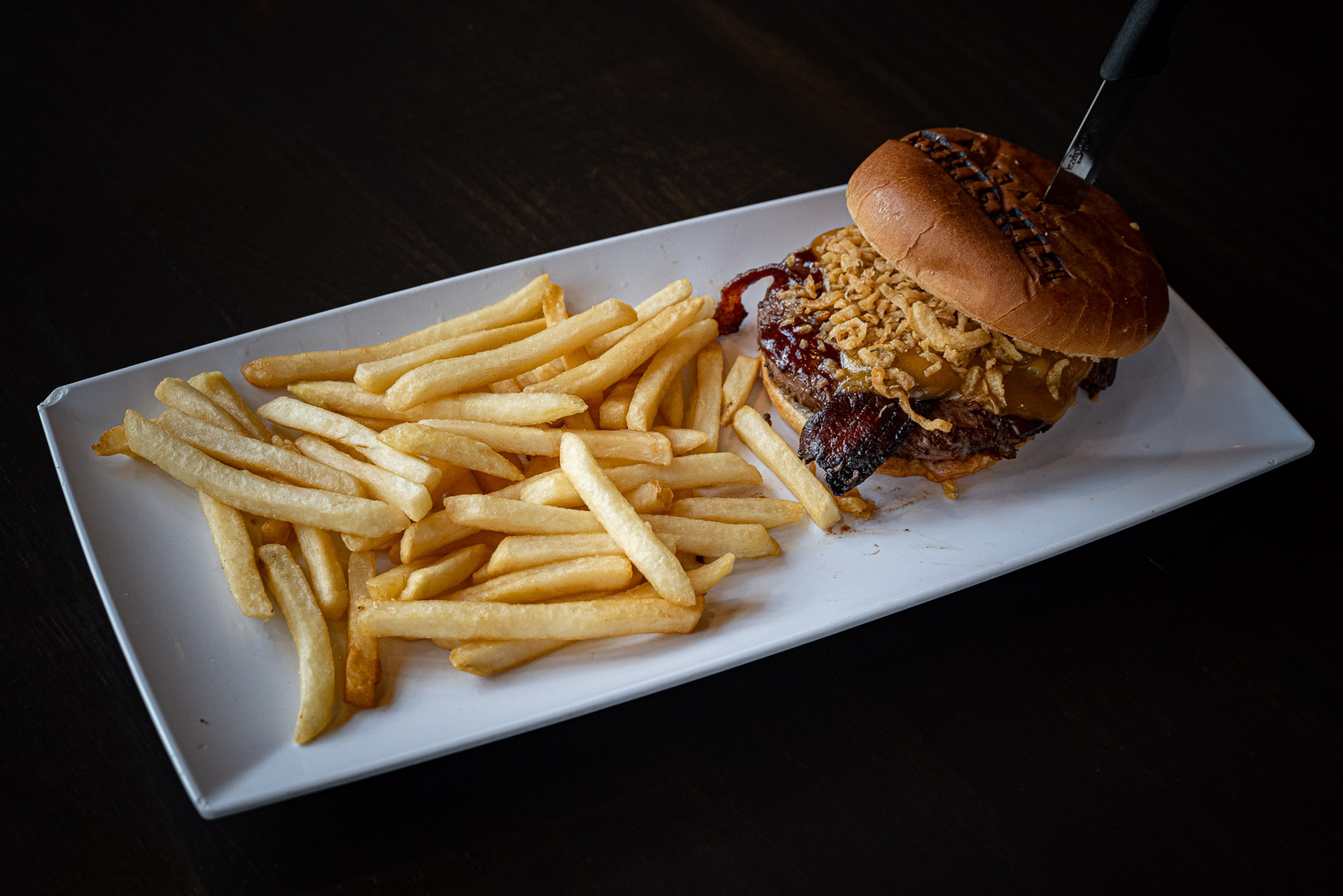 Order Rodeo Burger food online from 15th Street Tavern store, Clarkston on bringmethat.com