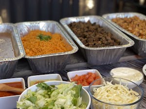 Order Rice Tray food online from Los Tacos & Desserts store, Chicago on bringmethat.com