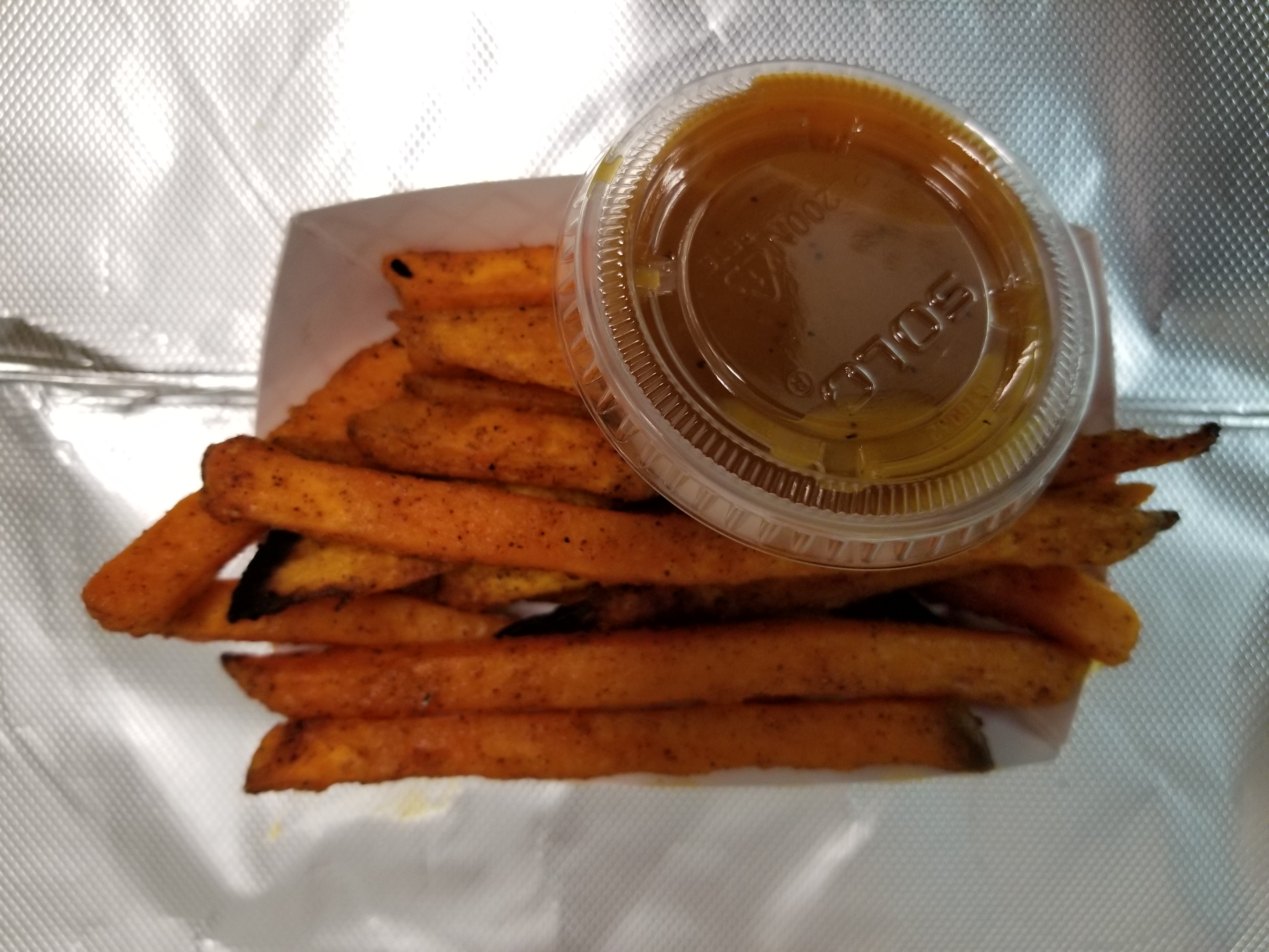 Order Baked Sweet Potato Fries food online from Good Health To Be Hail Cafe And Juice Bar store, Bessemer on bringmethat.com