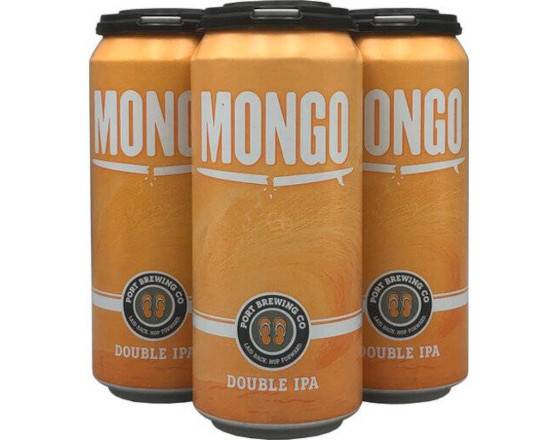Order MONGO DOUBLE IPA 6PK-16OZ CANS food online from Pit Stop Liquor Mart store, El Monte on bringmethat.com