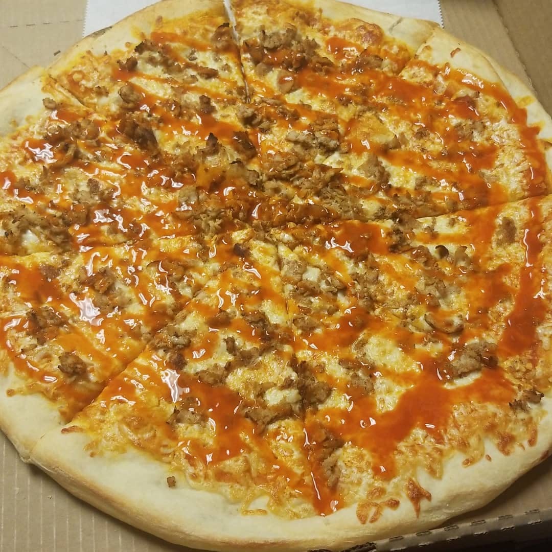 Order Buffalo Chicken Pizza - Medium 14'' food online from Jo-Jo's Pizza store, Elizabethville on bringmethat.com