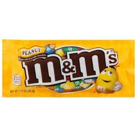 Order M&M's Peanut Chocolate Candy (1.74 oz) food online from Light Speed Market store, Marietta on bringmethat.com