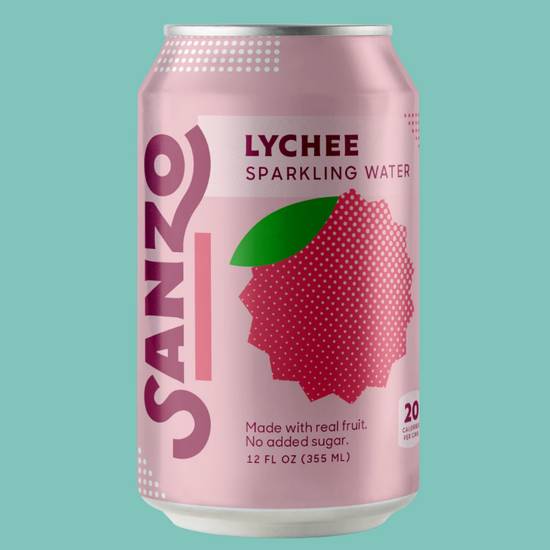 Order Sanzo Lychee Sparkling Water food online from Fat Fish store, Washington on bringmethat.com
