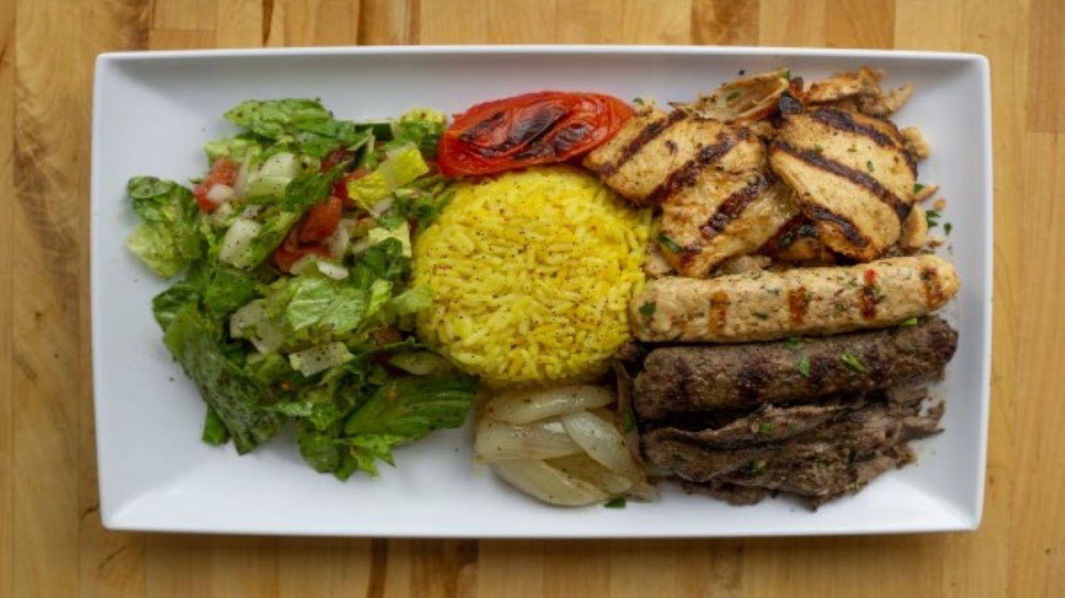 Order Mixed Meat food online from Pita Pita Mediterranean Grill store, Lombard on bringmethat.com