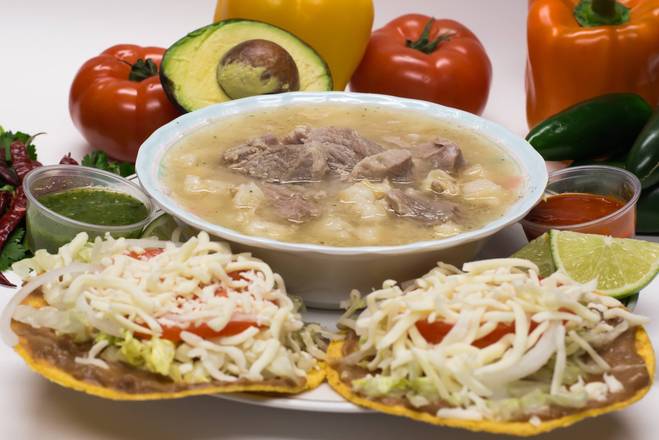 Order Pozole (White) food online from El Taco Loco store, Columbia Heights on bringmethat.com