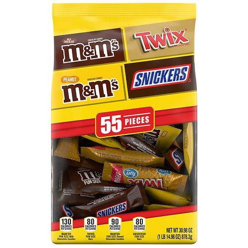 Order Mars M&M'S, Snickers & Twix, Variety Pack Fun Size Chocolate Candy Bars - 30.98 oz food online from Walgreens store, Inver Grove Heights on bringmethat.com