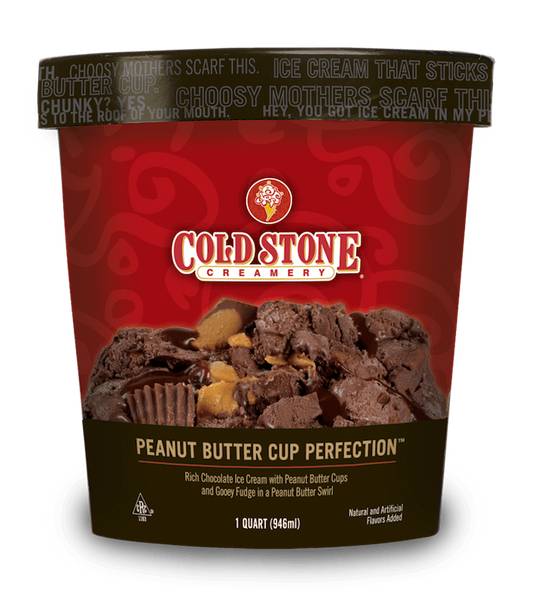 Order Peanut Butter Cup Perfection™ Pre-packed Quart food online from Cold Stone Creamery store, West Allis on bringmethat.com