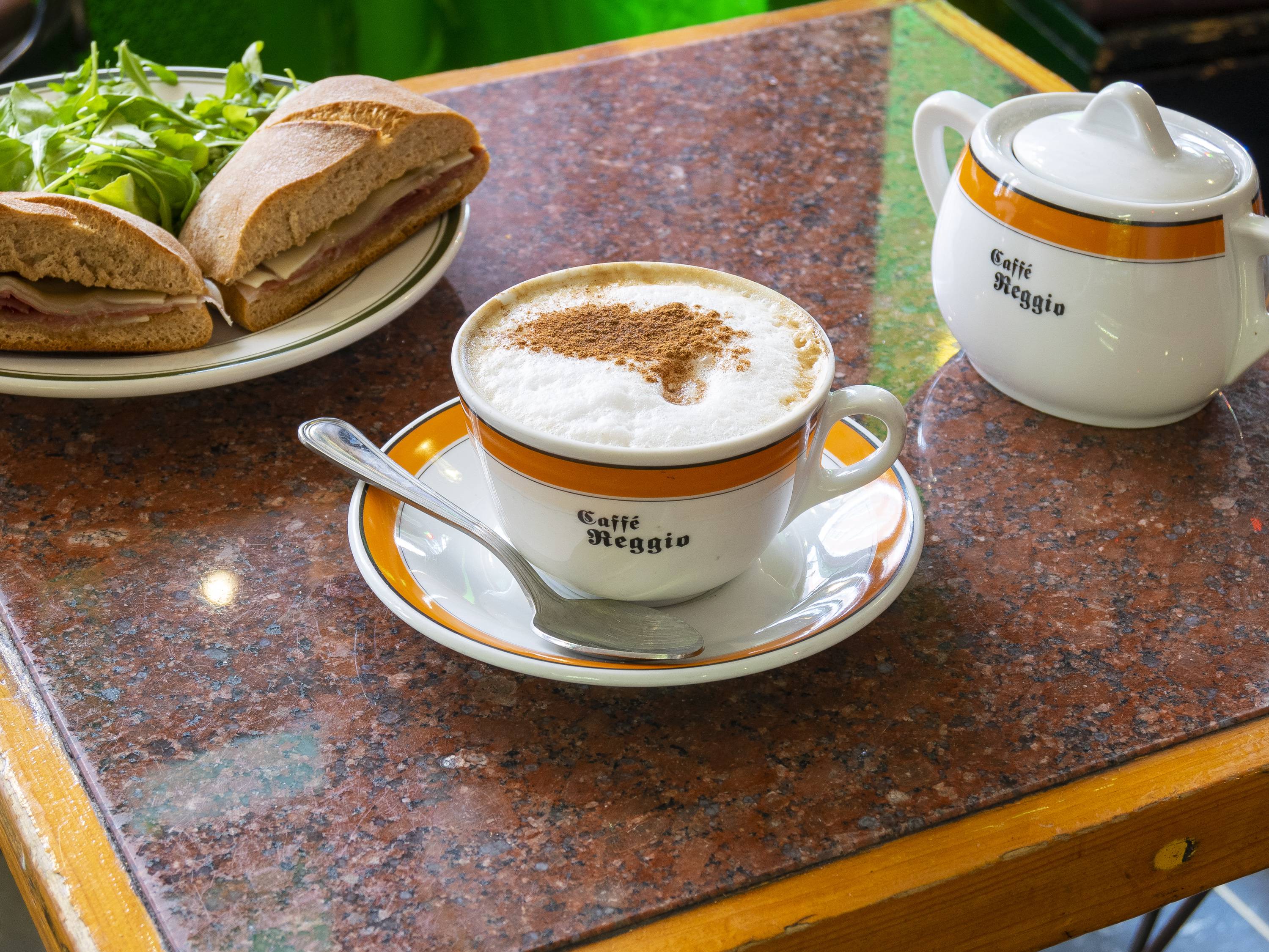 Order Cappuccino food online from Caffe Reggio store, New York on bringmethat.com