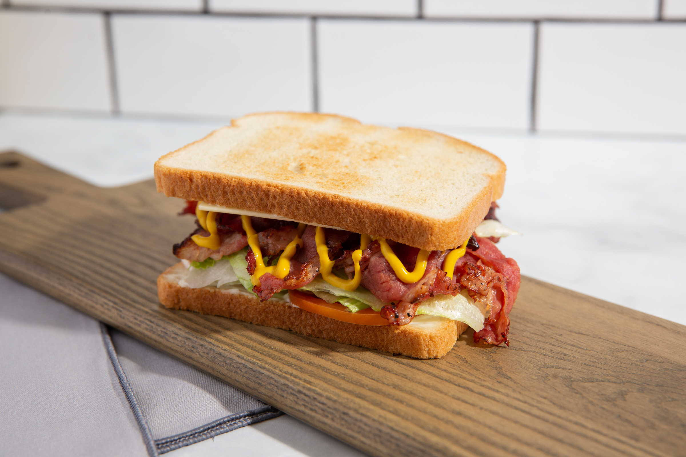 Order Pastrami & Swiss Cheese Sandwich food online from Don Eatery store, Santa Fe Springs on bringmethat.com