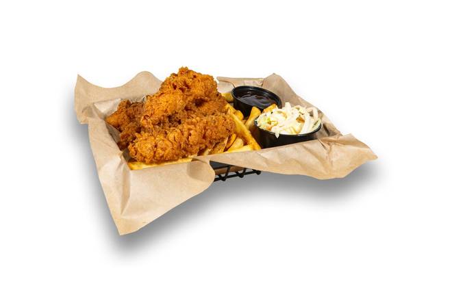 Order Hand Breaded Tenders Basket food online from The Greene Turtle store, Dover on bringmethat.com