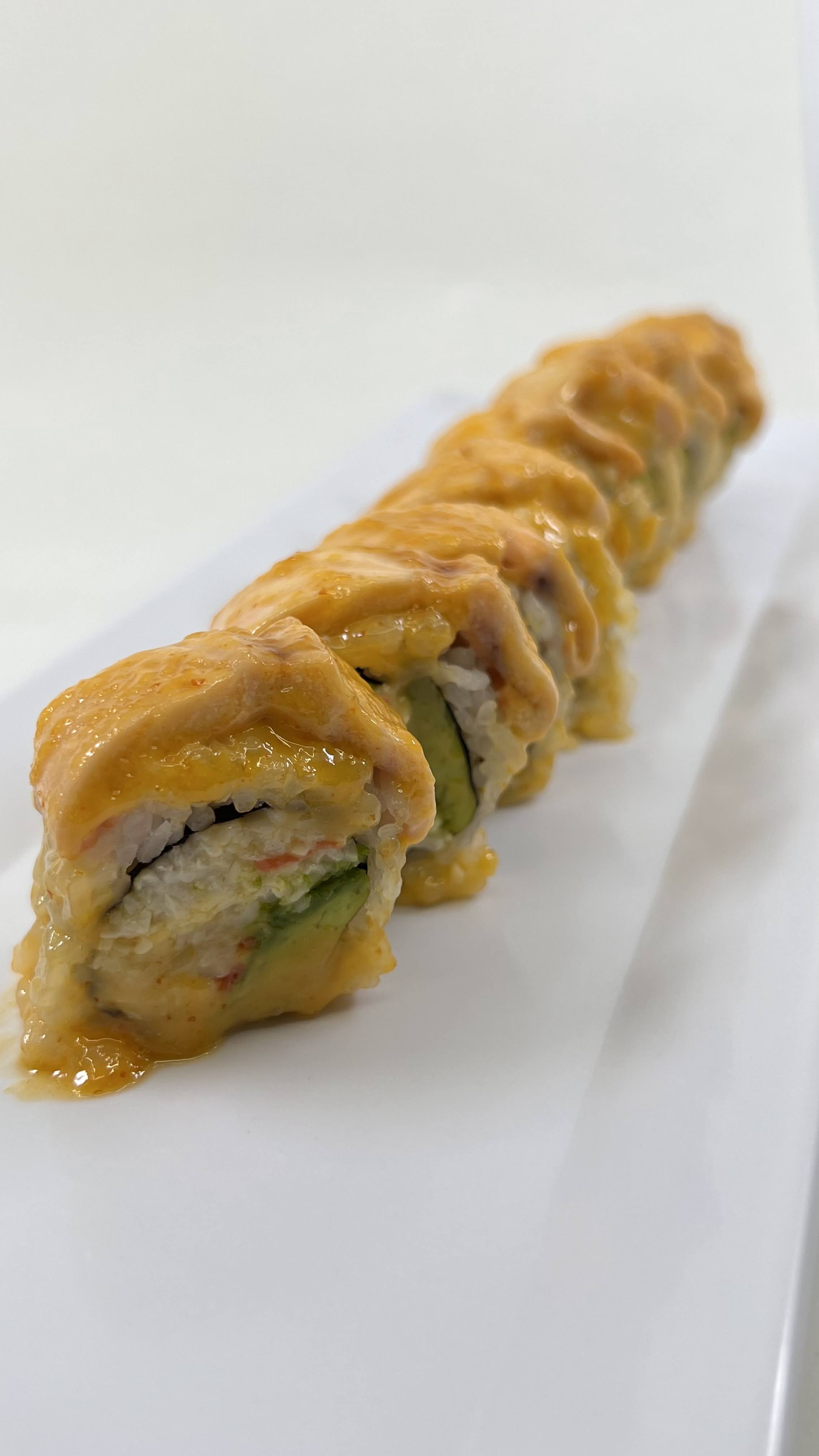 Order Baked Salmon Roll food online from Sushi Box store, Wylie on bringmethat.com