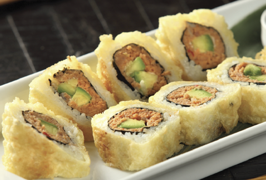 Order Golden Spicy Tuna Roll food online from Asahi Sushi store, Granada Hills on bringmethat.com