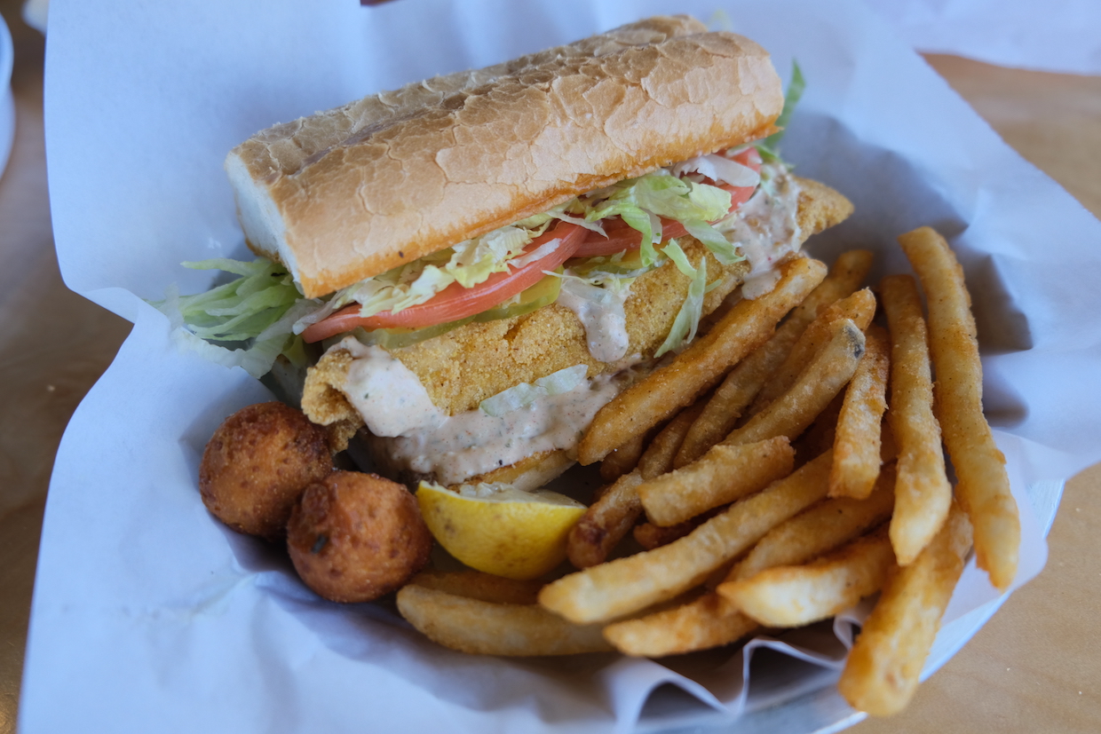 Order Catchfish Po Boy food online from The Catch store, Oklahoma City on bringmethat.com