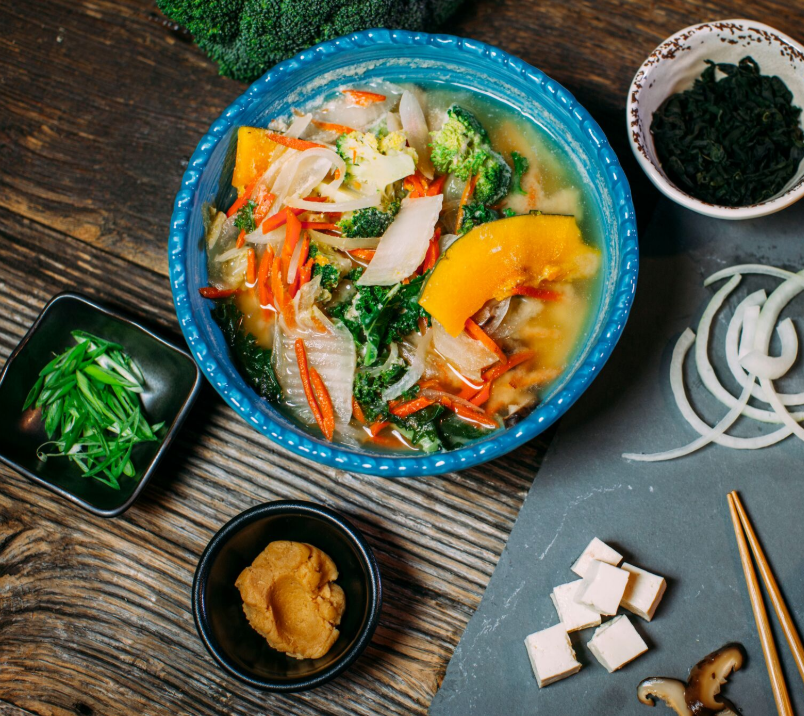 Order Earthy Miso Soup Bowl food online from Juicery Kitchen store, Brooklyn on bringmethat.com