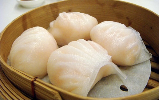Order Steamed Shrimp Dumpling 虾饺 A food online from Jin's Fine Asian Cuisine store, Brookline on bringmethat.com