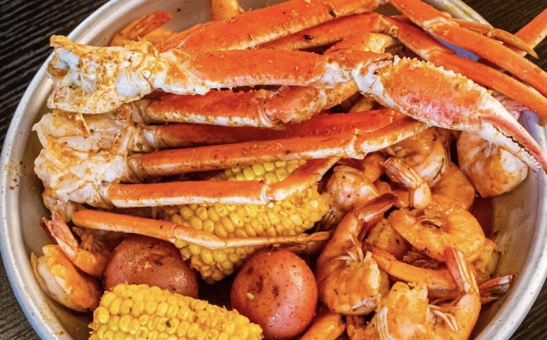Order (B)1 lb. Shrimps with No Head  & 1 lb. Crab Legs food online from Shakin Crab store, Manassas on bringmethat.com