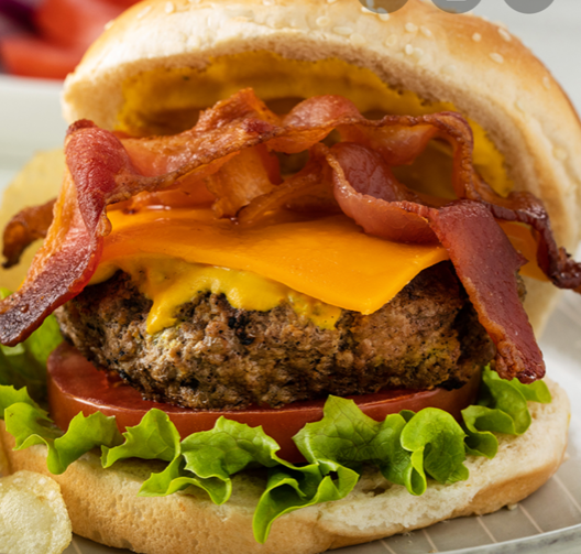 Order BACON CHEESE BURGER food online from Philly Cheesesteaks store, Berwyn on bringmethat.com