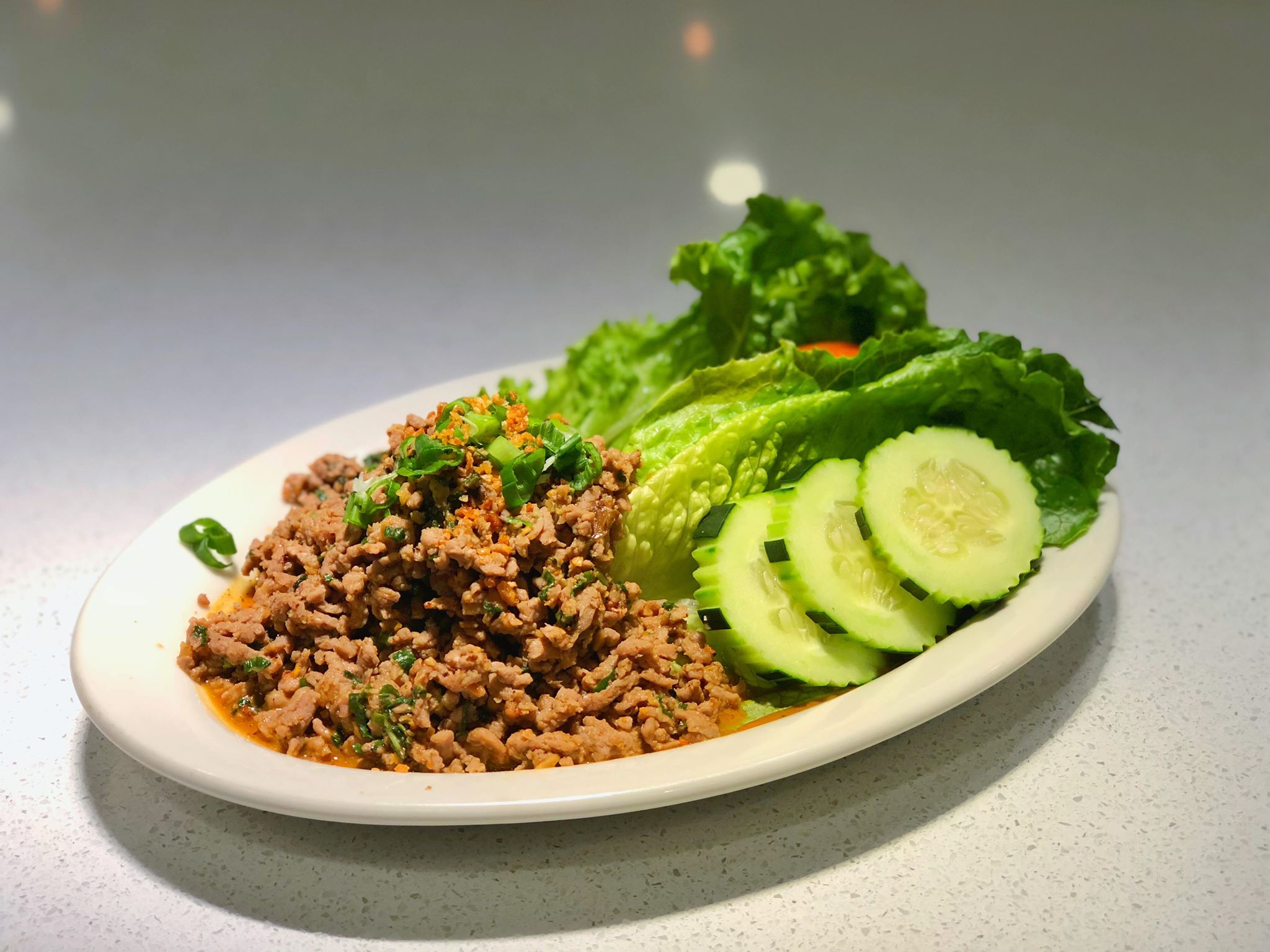 Order Larb Northern Style with Beef food online from Sawaddee Thai Restaurant store, Las Vegas on bringmethat.com