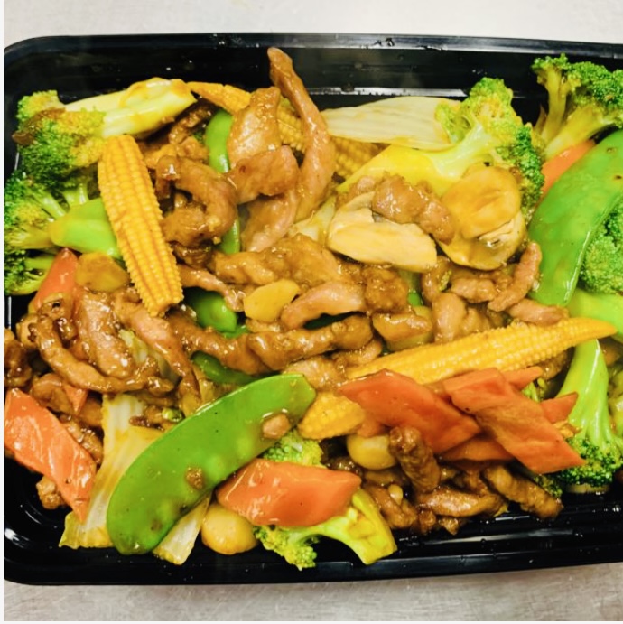 Order P6. Pork with Mixed Vegetable food online from Tea House store, Charlottesville on bringmethat.com
