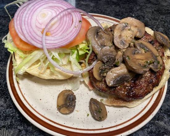 Order Mushroom Burger food online from Jim Dandy Of Rutherford store, Rutherford on bringmethat.com